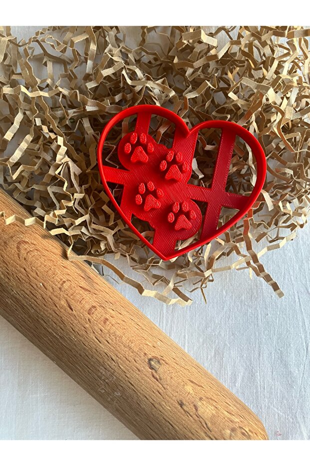 قالب كوكي من السيراميك على شكل قلب - 1