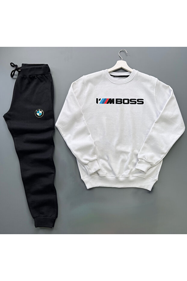 IMBOSS سويت شيرت كبير الحجم وبدلة رياضية مكونة من قطعتين