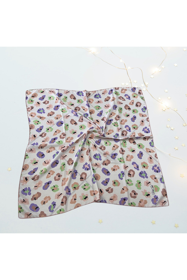 Non-slip soft cotton flower scarf - 3