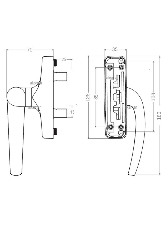 ذراع أمامية متحركة باللون الرمادي - 2