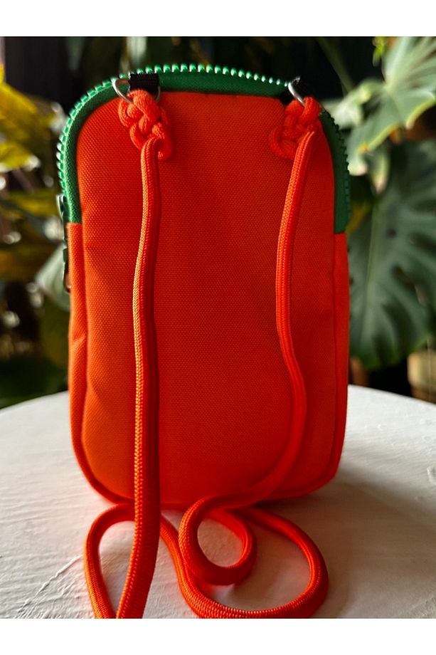 , Orange, Köpek Tasması, Cep Telefonu Çantası, Kaka Poşeti Set, Gezdirme Kayışı, - 4