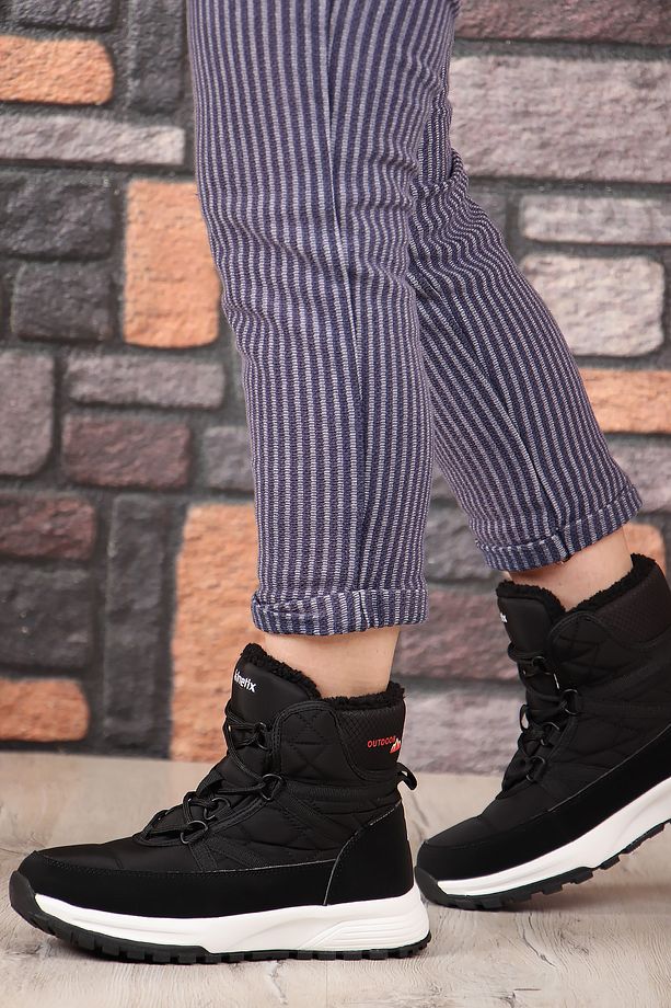 Eya Su Geçirmez Full Kürklü Unisex Kar Botu - 3