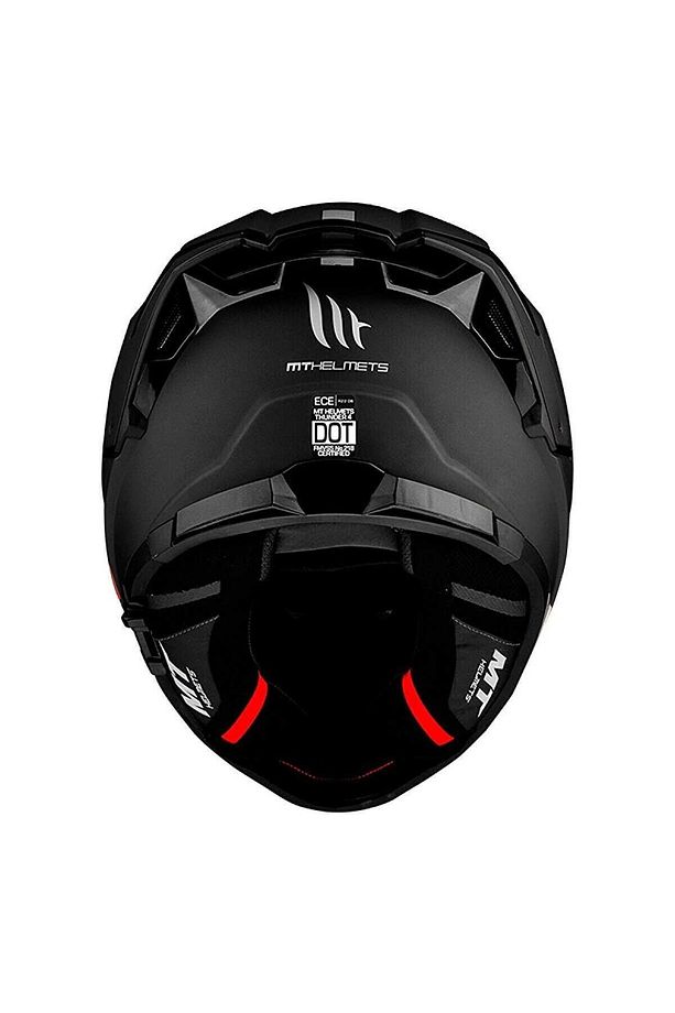 Kask Thunder 4sv Solid A1 Mat Siyah - Iç Güneş Vizörlü - 3