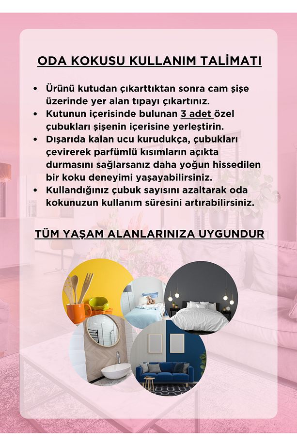 Kiraz Çiçeği Çubuklu Oda Kokusu Cherry Blossom Reed Diffuser 110 ml - 4