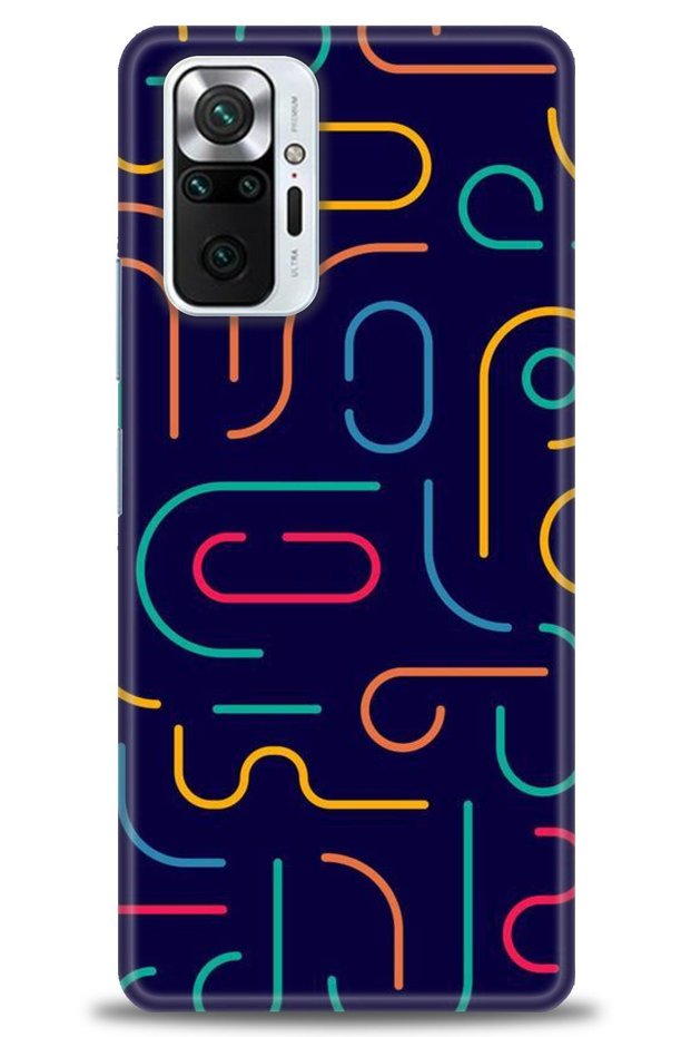 Xiaomi Redmi Note 10 Pro Case Hd Printed Case - Colorful Sticks + Full Screen Protector