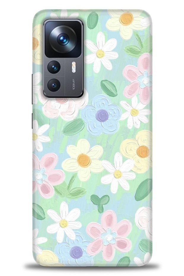 Xiaomi Mi 12t Case Hd Printed Case - Flowers + Full Screen Protector