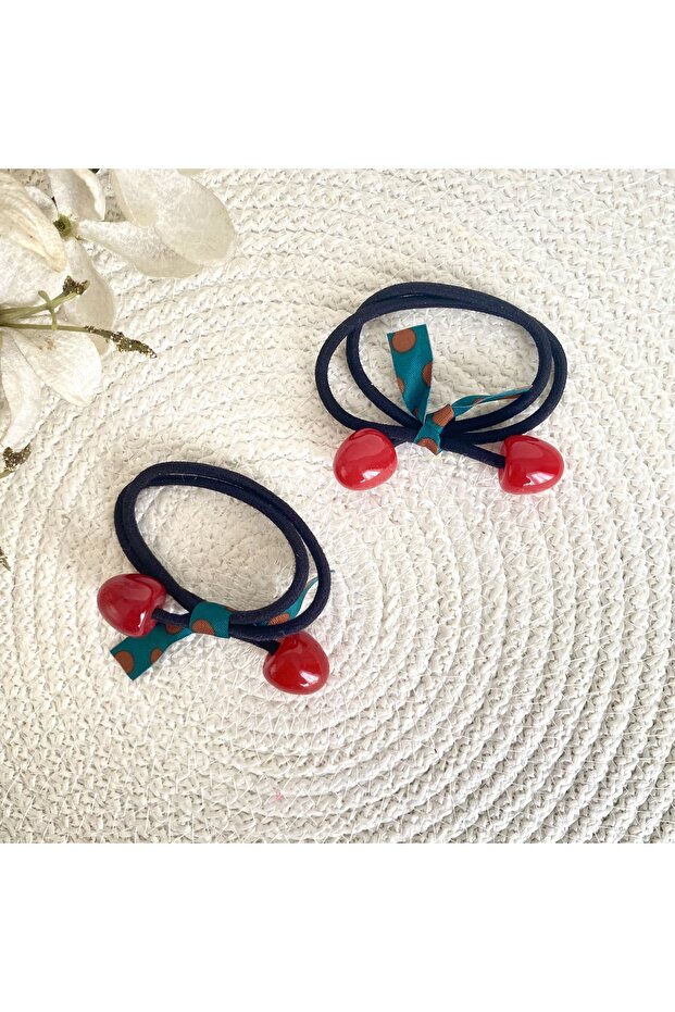 مشبك مطاطي مزدوج الكرز - 1