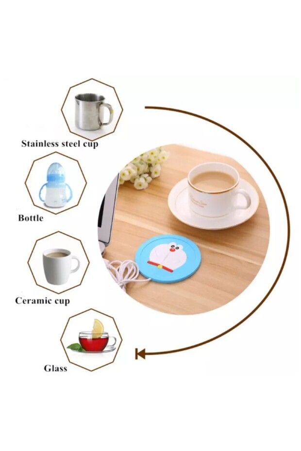 Coaster with USB Heater