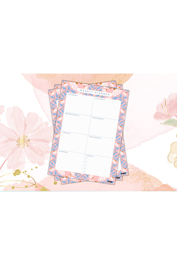 مخطط أسبوعي - مقاس A4 - 30 ورقة - مخطط أسبوعي - 3