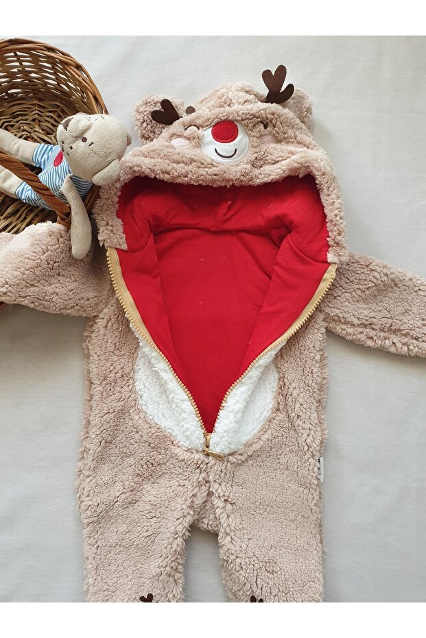 Sevimli Geyik Noel Tulum - 3