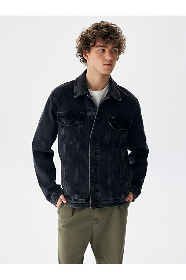 SIMEON BLACK JEAN CEKET - 2