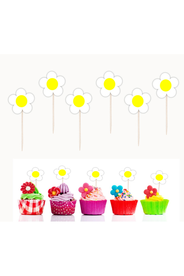 Daisy Party Toothpicks - 1