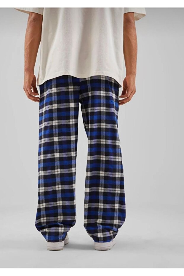 RE7EDI UNISEX RELAX CHECKED PLAID TRACKSUIT BOTTOM RE7EDI - 3