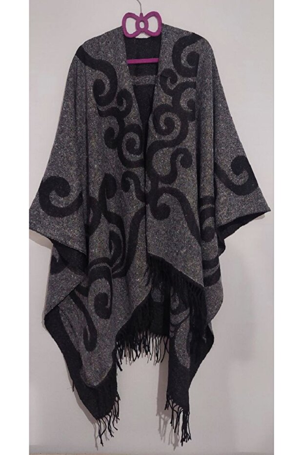 Double Sided Thick Mother Shoulder Scarf Shawl Poncho