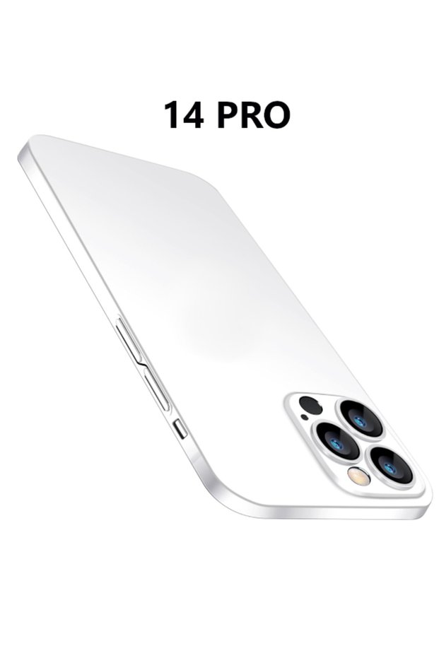 iPhone 14 Pro (6.1) Transparent Ultra Thin Case Matte Surface Minimalist Cover with Anti-Dirty Camera Protection