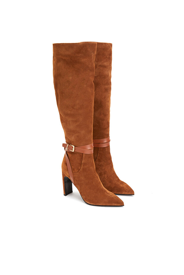 Taba Kadın Deri Çizme - 2