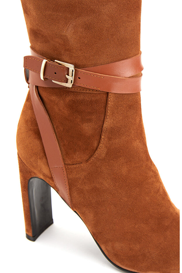 Taba Kadın Deri Çizme - 6