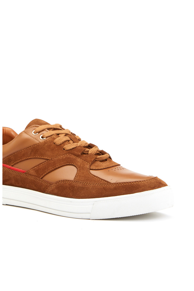 Taba Erkek Deri Sneaker - 6