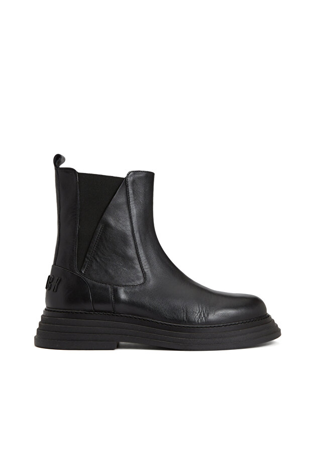 Siyah Kadın Deri Bot - 1