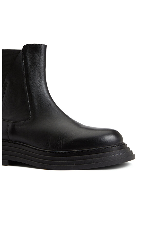 Siyah Kadın Deri Bot - 6