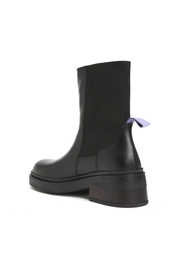 Siyah Kadın Deri Bot - 3