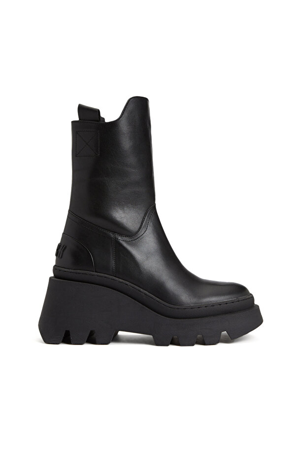 Siyah Kadın Deri Bot - 1