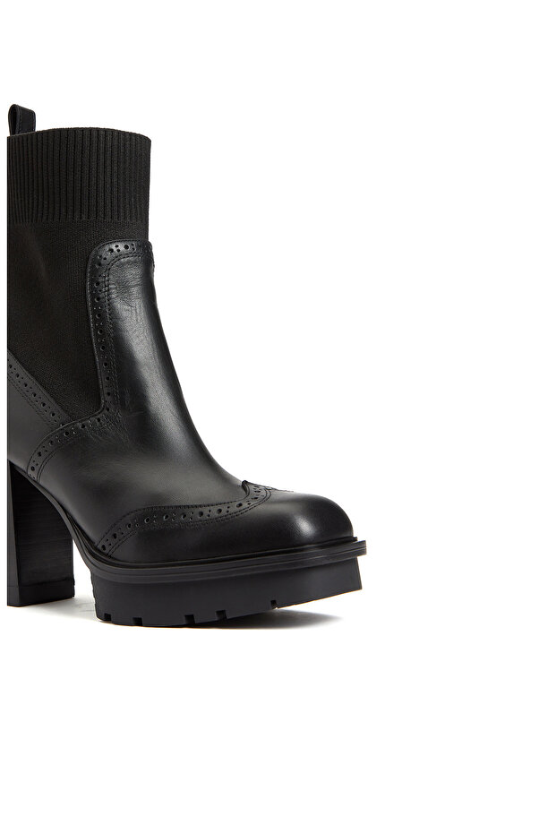 Siyah Kadın Deri Bot - 6