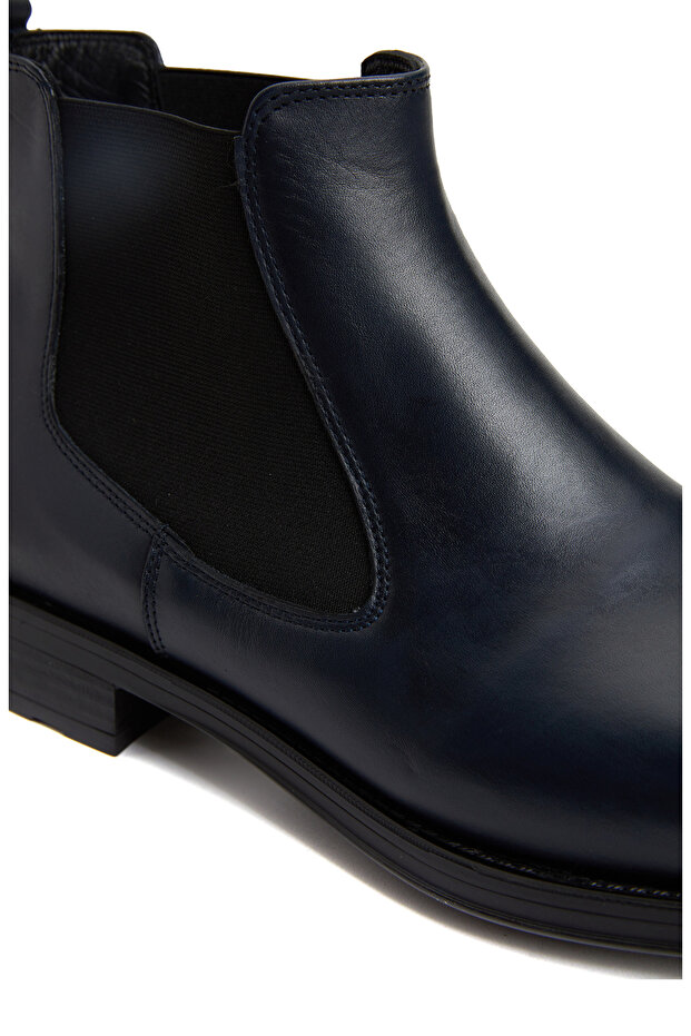 Lacivert Erkek Deri Bot - 6