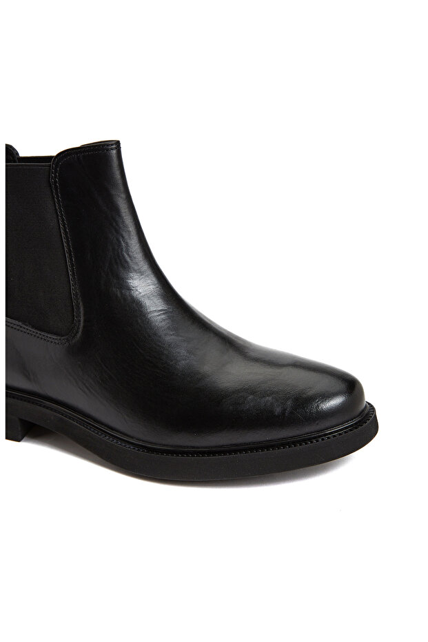 Siyah Kadın Deri Bot - 5