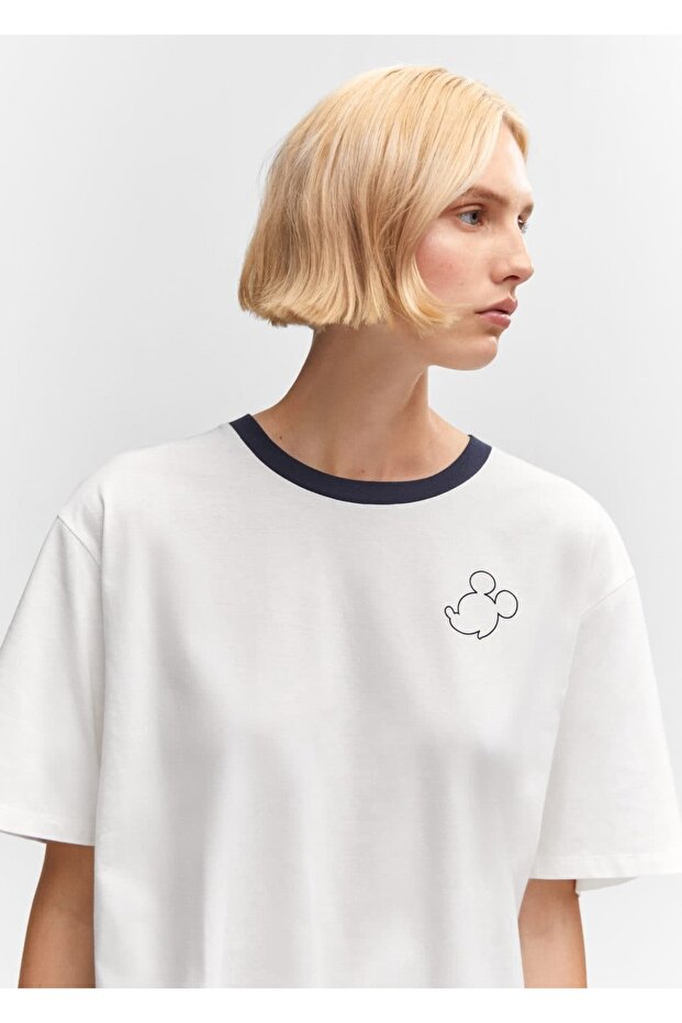 Mickey Mouse Pamuklu Tişört - 6