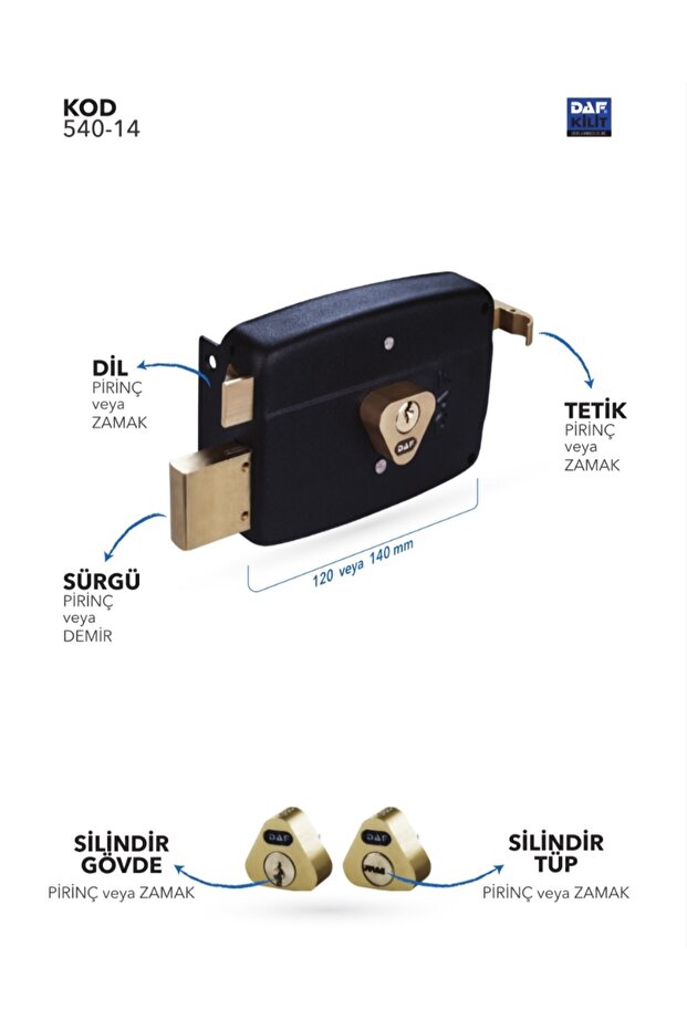 Tirajlı Kilit 541.14-E - 2