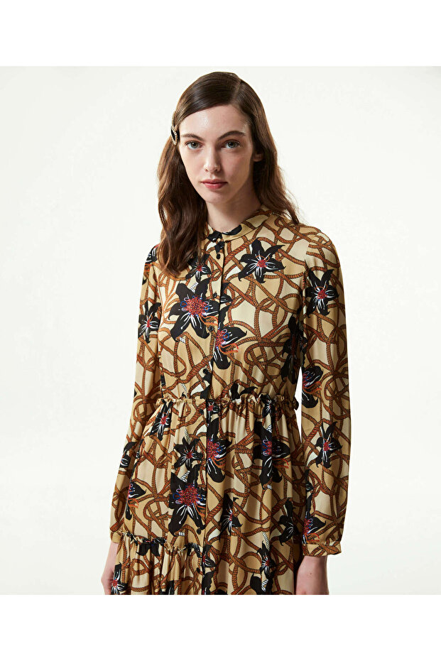 Kadın Bej Elbise - 4