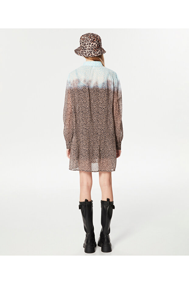 Kadın Mavi Elbise - 6