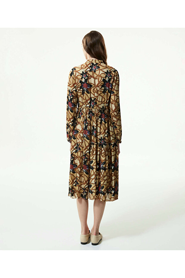 Kadın Bej Elbise - 5