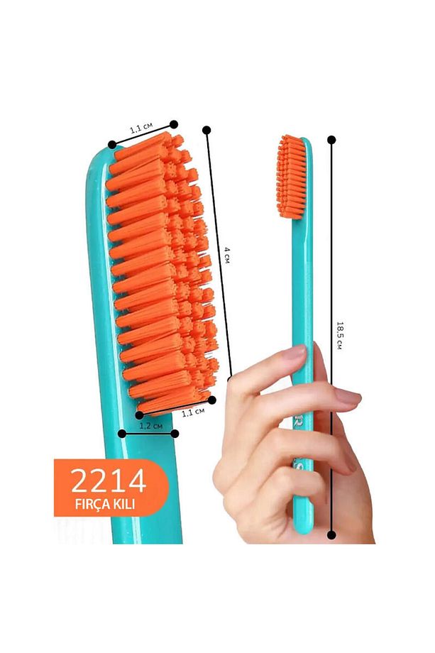 Rocs XL Clean Medium Diş Fırçası - Mavi - 3