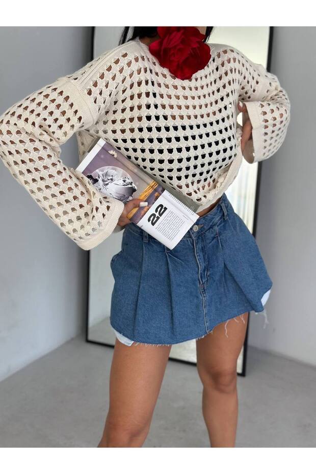 Knitwear Hollowed-Out Sweater