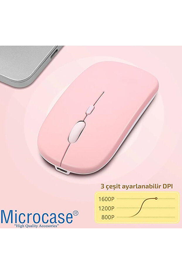 1600 Dpı Şarj Edilebilir 2.4 Ghz Çift Modlu Bluetooth Kablosuz Mouse -Model Al2675 - 5