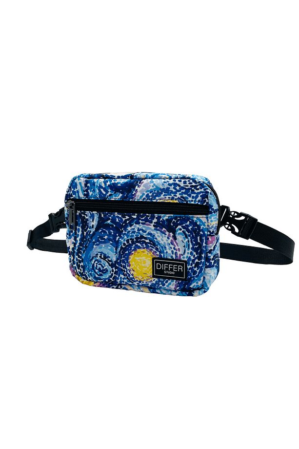 Van Gogh Yıldızlı Geceler Desen Unisex Suya Dayanıklı Ayarlanabilir Askı Bel/omuz Çantası - 1