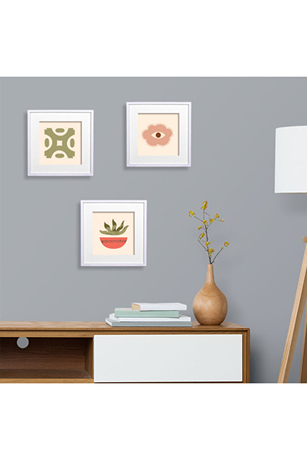 Square Frame Paste Disconnect Plug - White 3 Pack - 2