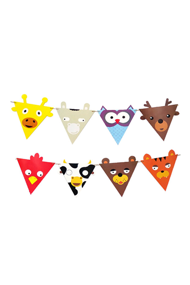 1 Piece Cute Farm Animals Themed Banner