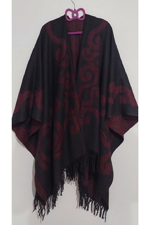 Double Sided Thick Mother Shoulder Scarf Shawl Poncho
