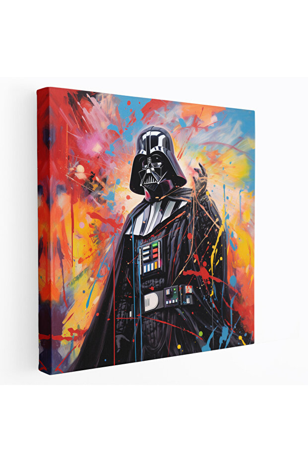 لوحة قماشية بتصميم تجريدي من Darth Vader - متعبير