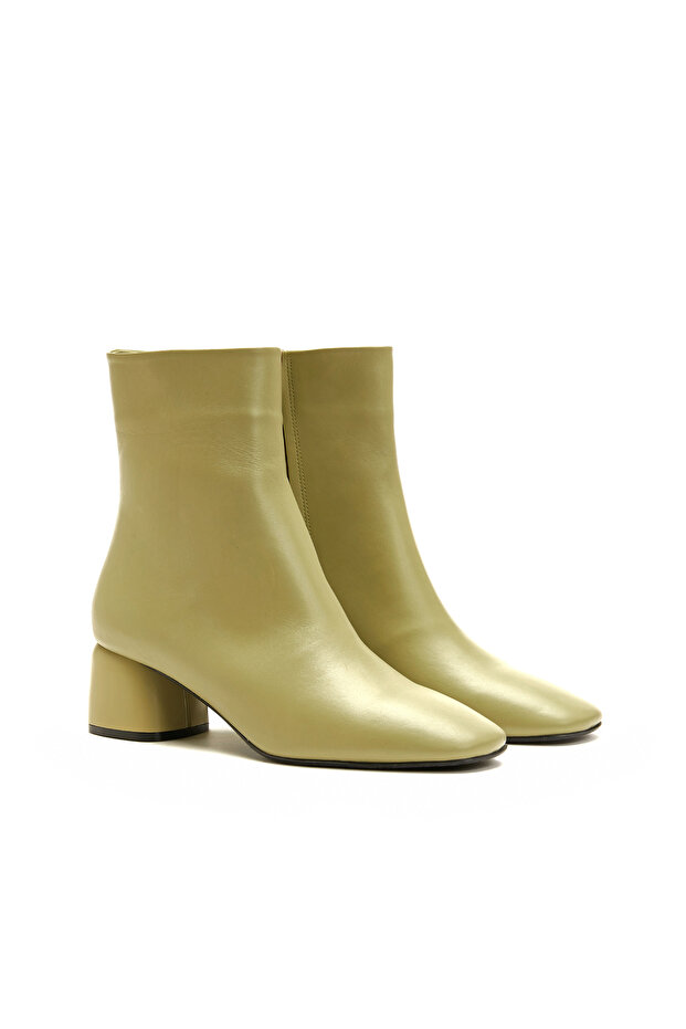 Olive Kadın Deri Bot - 2