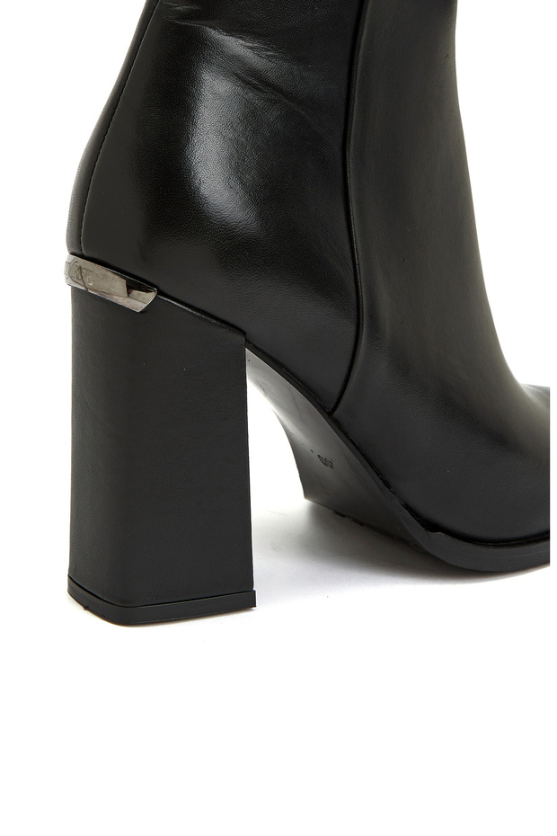 Siyah Kadın Deri Bot - 6