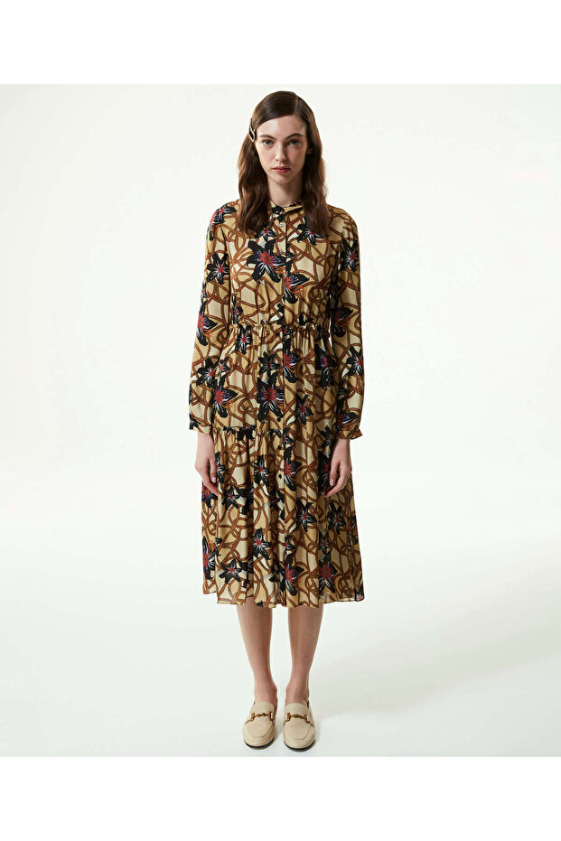 Kadın Bej Elbise - 1