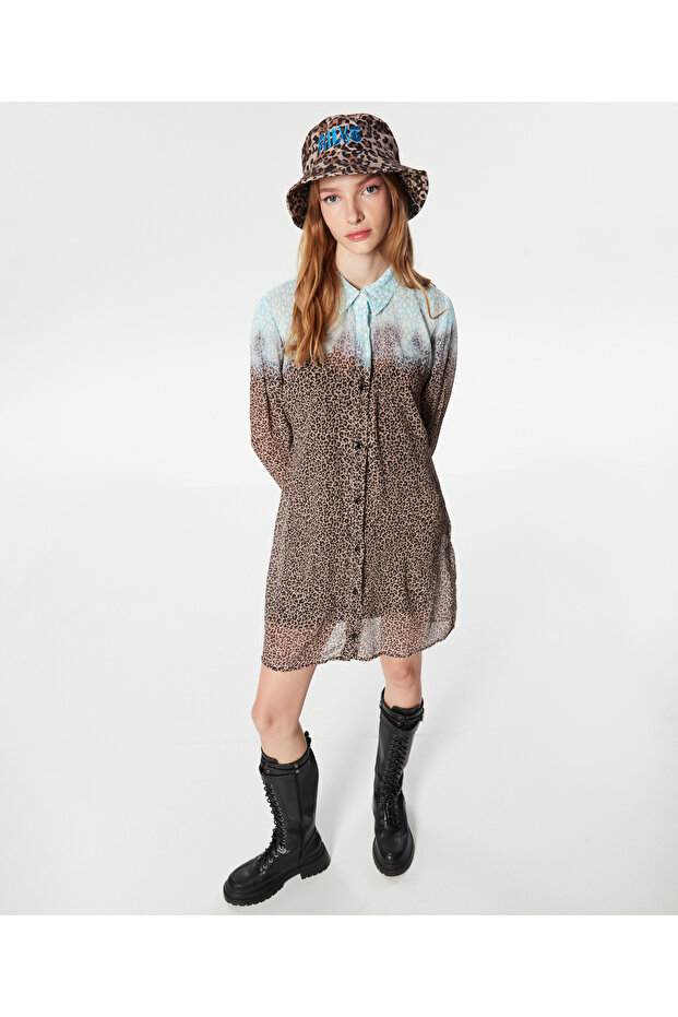 Kadın Mavi Elbise - 1