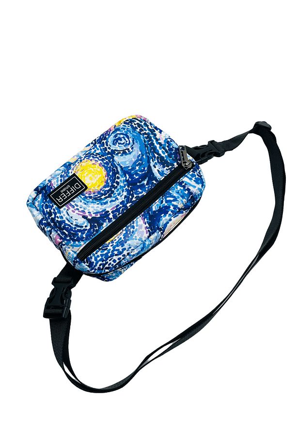 Van Gogh Yıldızlı Geceler Desen Unisex Suya Dayanıklı Ayarlanabilir Askı Bel/omuz Çantası - 4