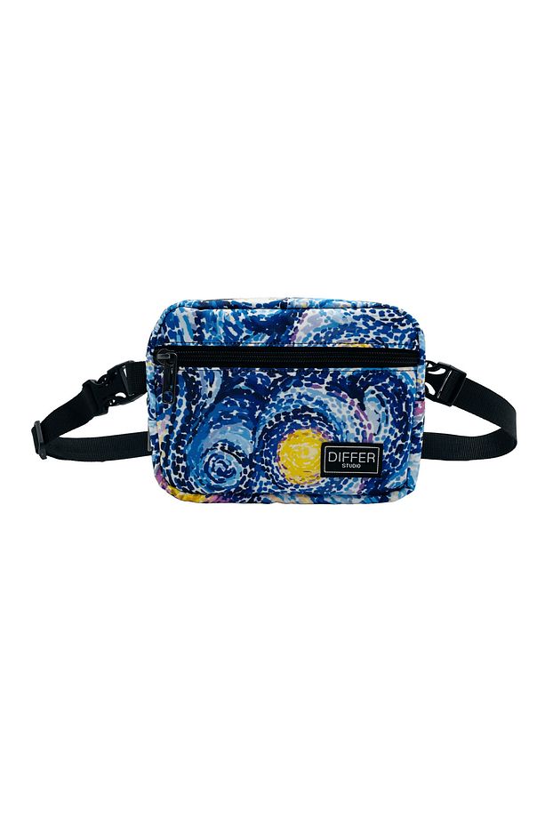 Van Gogh Yıldızlı Geceler Desen Unisex Suya Dayanıklı Ayarlanabilir Askı Bel/omuz Çantası - 2