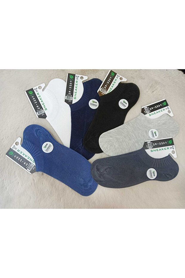 MEN'S BAMBOO 12-PACK INVISIBLE SNİKERS SOCKS