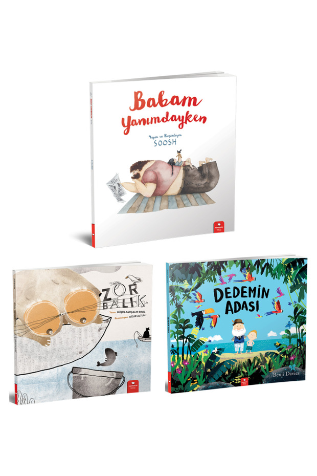 Babam Yanımdayken - Zor Balık - Dedemin Adası Set (3 Kitap)